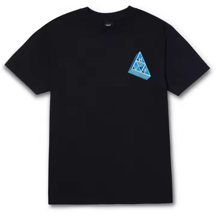 Camiseta de Manga Corta Huf Based para hombre en color negro - 1