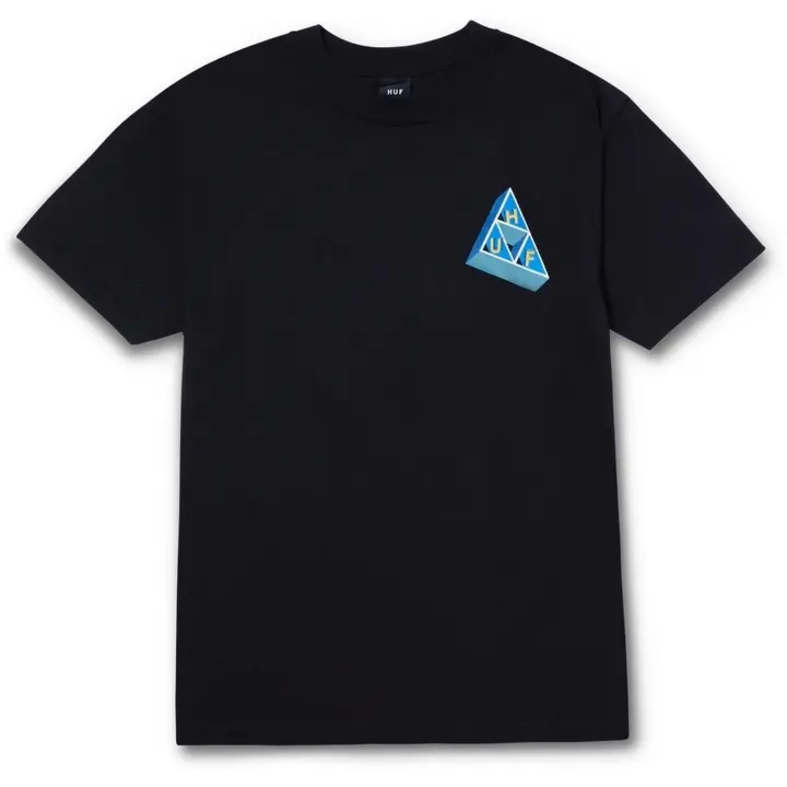 Camiseta de Manga Corta Huf Based para hombre en color negro - 1