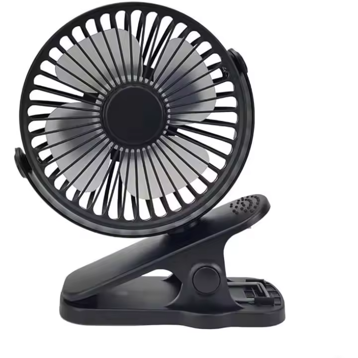 Mini ventilador de clip que funciona with Pilas, 2500 mAh, ventilador personal portátil de 4 pies para Exterior, cochecito de... - 1
