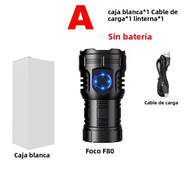 Linterna Portátil Recargable USB Con 8 * XPG Bolas Luz LED De Alta Potencia Con Imán En La Punta Y Clip Torcha Impermeable Mini Lámpara De Iluminación - 1