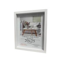 HOGARISIMO Marco de foto blanco con borde grueso estilo moderno decorativo hogar ,portafoto blanco con borde grueso blanco - details 0