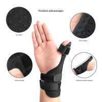 Soporte De Muñeca Con Tendón Removible Para Esguince De Muñeca Guante Auxiliar Para Dedos Tratamiento De Carpal Tunnel - details 4