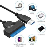 Cable SATA a USB 3.0 / 2.0 Hasta 6 Gbps Adaptador De 2.5 Pulgadas Para Disco Duro Externo SSD Externo Con Conector SATA 3 22 Pines - details 3