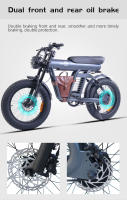 2025 bezior xf006 20 pulgadas Bicicleta Eléctrica de neumáticos Gordos 4.0 48v23.2ah catería de Lithium de Alta velocdad sin Freno hidráulico de Motor - details 5