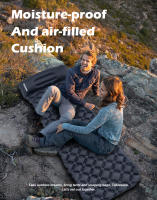 PACOONE Almohadilla De Acampar Al Aire Libre Con Cojín Inflable Plegable Ultra-ligera Chapa Impermeable Para Viajes Y Senderismo - details 0