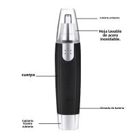 Afeitadora Eléctrica Para Nariz Y Orejas 1pc Fácil De Limpieza Herramienta De Afeitado Para Hombres Y Mujeres Trimmer De Cabello De La Nariz - details 5