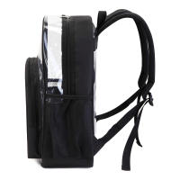 Mochila Transparente Impermeable Grande Para Niñas Y Niños Estilo Moderno Y Fashion Material PVC Con Cierre De Cremallera - details 9