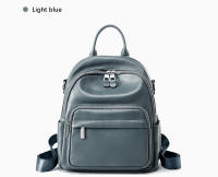 Mochila De Cuero Genuino Zency Para Mujer Capacidad Grande Cierre De Cremallera Estilo Casual Para Viajes Y Uso Diario - details 15