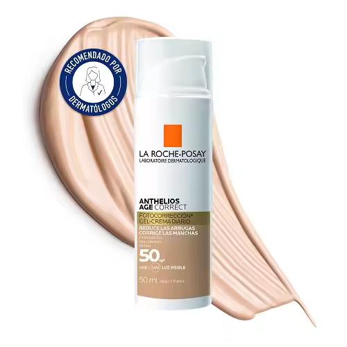 La Roche-Posay La Roche Posay Anthelios Age Correct Foto Gel Crema SPF50 50ml - Protección Diaria Antiarrugas y Manchas - 1