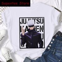 Camiseta Jujutsu Kaisen Japón Anime Para Mujer Kawaii Yuji Itadori Gojo Satoru Estampado Casual Manga Corta Algodón Poliéster T-Shirt Moda - details 0