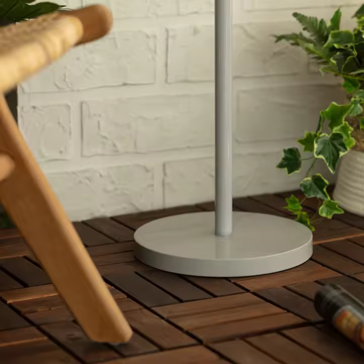 Ledkia Lámpara de Pie Exterior de Metal LED Solar Nygala Natural - 1