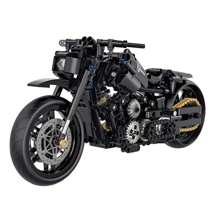 Conjunto De Bloques De Construcción De Motocicleta Técnica 586 Piezas Kit De Modelo Super Motocicleta Para Adultos Y Niños Juguete Artesanal Regalo Para Niños Hombres - 1