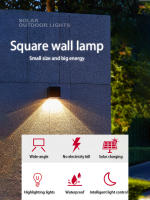 Lámpara De Pared Solar LED Exterior IP65 Impermeable Con Sensor De Luz Para Jardín Patio Balcón Decoración De Valla Moderno - details 1