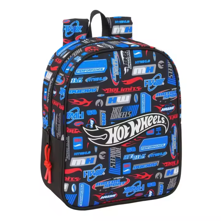 Mochila Guarderia Adapt.Carro Hot Wheels 22x27x10 Cm (Safta 612553232) - 1