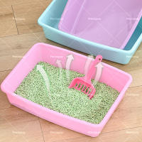 Caja de arena abierta para gatos, arena para mascotas, con bordes altos, 37 x 27 x H8,6 cm - details 4