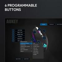 AUKEY GM-F3 MOUSE DA GAMING 7200 DPI RGB OPTICAL SENSOR 6 TASTI PROGRAMMABILI - details 1