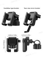 SEAMETAL Soporte De Teléfono Móvil Para Motocicleta Con Cierre Rápido Ancho Ajustable Soporte De Navegación Para Smartphone De 4.7-7.2 Pulgadas Universal Para Motocicleta Scooter Bicicleta - details 11