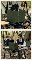 Aluminio Protección Contra Viento Para Estufa De Gas 10 Placas De Cocina Al Aire Libre Camping Picnic Antiviento Protector De Hogar Para Tres a Cinco Usuarias - details 13