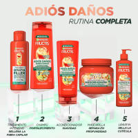 Garnier | Fructis Adios Daños Champú, acondicionador, crema sin aclarado, tratamiento intensivo y mascarilla con Aceite de Marula para cabello dañado - details 0