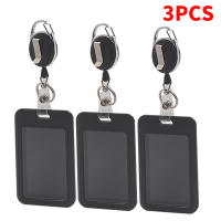 Porta Tarjetas Retráctil De Alta Gama En Negro 3 Piezas/Opciional Soporte Para Comedor Estudiantil Organizador De Tarjetas - details 0