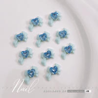 Lote De 10 Piezas De Gemas Para Uñas Azules Lujo Adornos 3D Para Decoración De Uñas Glitter Manicura Joyería De Uñas DIY Tamaño 9mm 10mm X 12mm - details 1