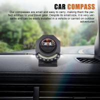 Compas De Coche Con Inclinómetro Y Pantalla Analógica Ajustable a 180 Grados Compaña Sférica Plegable Para Indicar Dirección - details 12