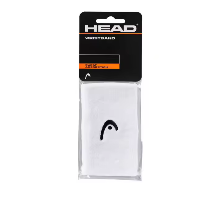 MUÑEQUERAS LARGAS HEAD LOGO X2 BLANCO - 1