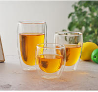 Vaso De Vidrio Doble Muralla Mini Para Té Café Y Whisky a Prueba De Calor Translúcido Vaso De Mano Ecológico Para El Hogar - details 4