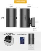Paquete de 2-Enchufe de Luz de noche LED, enchufe de luces de noche Modernos en la pared, sensor de anocer al amanécer, 3000K Blanco Suave, Brillo ajustable 0-100LM, regulable Nig - details 0