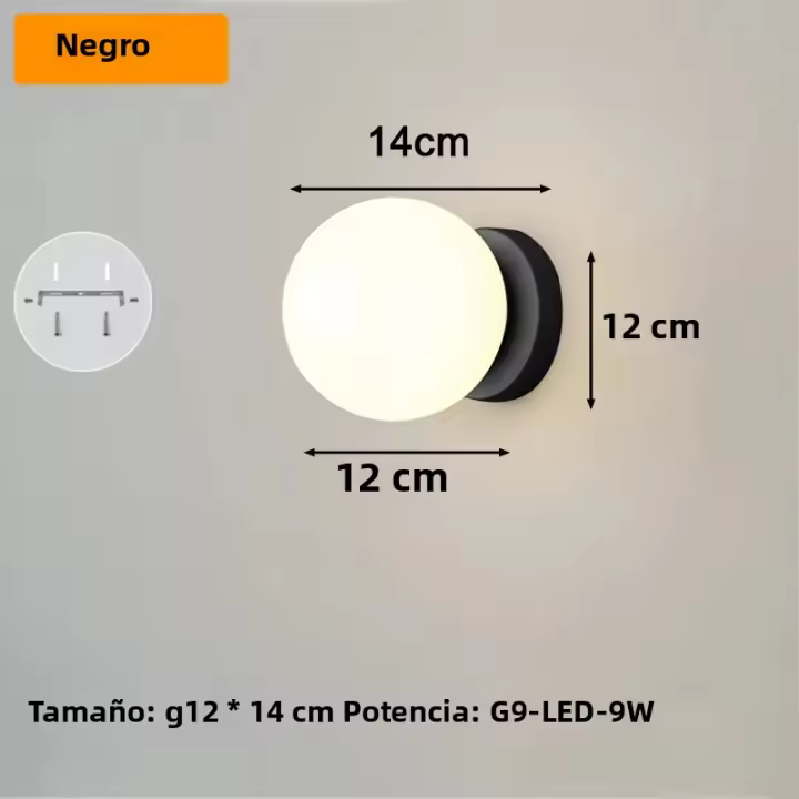Lámpara De Pared LED G9 Moderna Para Interiores Con Vidrio Mate Iluminación De Ambiente Para Cocina Comedor Dormitorio Estudio - 1