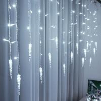 Luces De Navidad En Forma De Copo De Nieve Para Ventanas Decoración De Jardín Con Guirnalda LED De Hielo Luz Fae Tirada En 8 Modos Con Enchufe EU Nuevo Año 2025 - details 8
