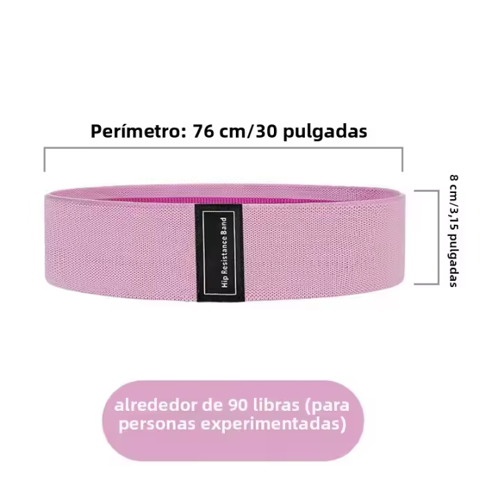 Banda De Resistencia Para Las Caderas Elasticas De Latex De Alta Calidad Tejida Tensamente Para Ejercicios En Casa Disponibles En Tres Colores - 1