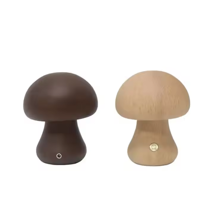 Lámpara De Mesa LED En Forma De Hongo Para Dormitorio Y Sala De Estar Decoración Minimalista Luz Nocturna Recargable Por USB - 1