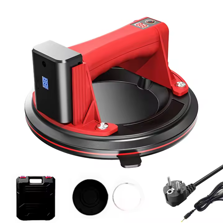 Ventosa de Vacío Profesional 8'' (200mm) 200KG, Bomba Automática Auto-rellenable, para Vidrio/Azulejos/Mármol, Elevador Pesado de Succión - Certificado CE​ - 1