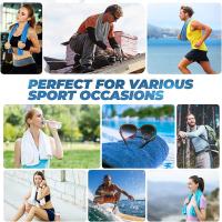 8 Unid(Gris, morado, azul, verde, naranja, rojo, azul claro,Fucsia uno de cada）Toalla de Enfriamiento, Toalla Deporte Gimnasio para Hombre & Mujer, La Toalla de Viaje es Ligera, Ice Towel/Cooling Towel/Toalla Refrescante Ideal para Correr, Yoga, Golf y - details 2