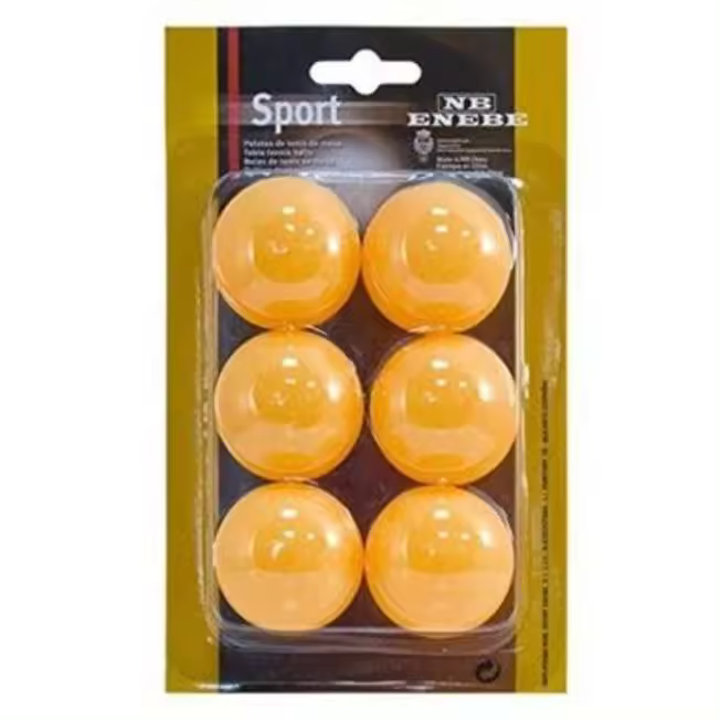 Pelotas Tenis Mesa Enebe SPORT 40mm 6 Unidades Naranja - 1