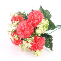 Bouquet De 1 Vaso De Hiedra Artificial Con 5 Cabezas De Algodón Decoración De Hogar Y Boda Falsa Lujo Para Interior Y Exterior - details 2