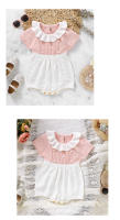 Body de DOT de Algodón para Bebe, mono de manga Corte para Niña, ropa de Verano para Niño recién nacido de 0 a 18M, Monos con volantes a la moda - details 8