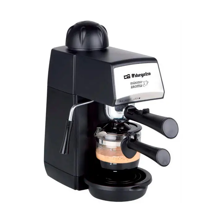 ORBEGOZO EXP 4600 CAFETERA ELÉCTRICA A PRESIÓN 870W 5 BAR CON JARRA DE CRISTAL INCLUIDA - 1