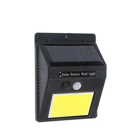 Elbat aplique led solar - 110lm - luz fria 6500k - sensor de movimiento - bateria 1200mah - 1