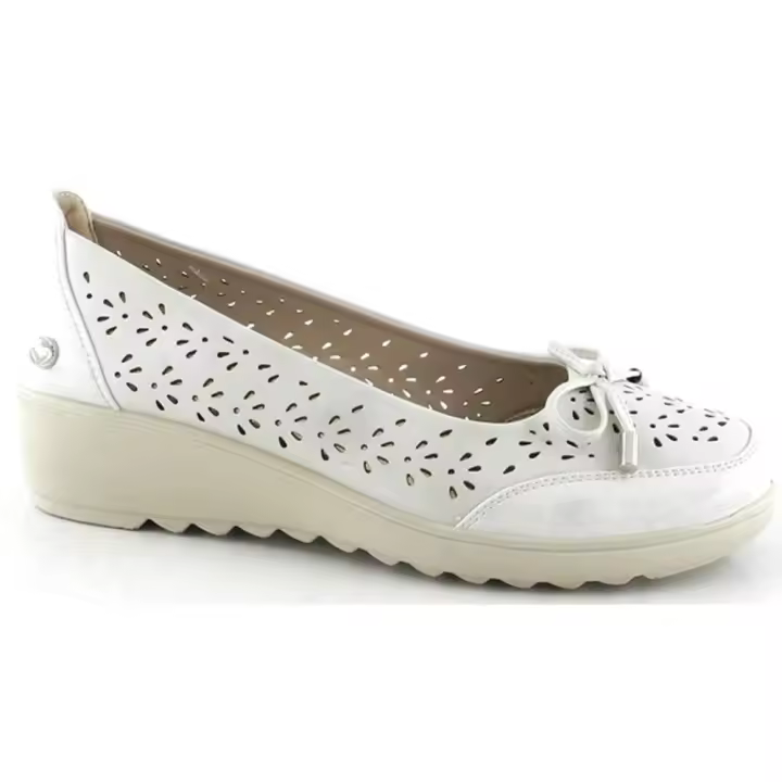 Amarpies bailarina con cuña baja para mujer atl28337 color hielo - 1
