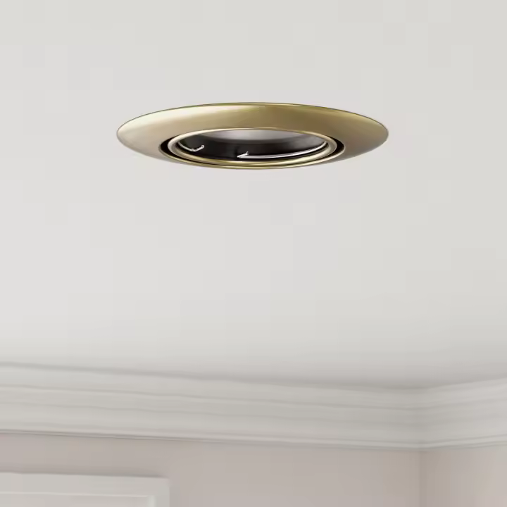 vidaXL Lámparas Set de 12 Latón Metal 9 cm Luces de Techo Empotradas - 1