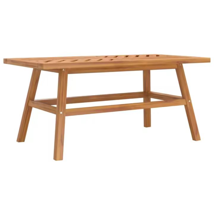 Mesa de Centro Madera Maciza Acacia 100x50x45 cm - 1
