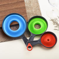Juego De 3 Funcales Plegables Y Telescópicos De Silicona Para Cocina Con Boca Ancha Herramientas Para Rellenar Jarros De Especias Y Aceite - details 1