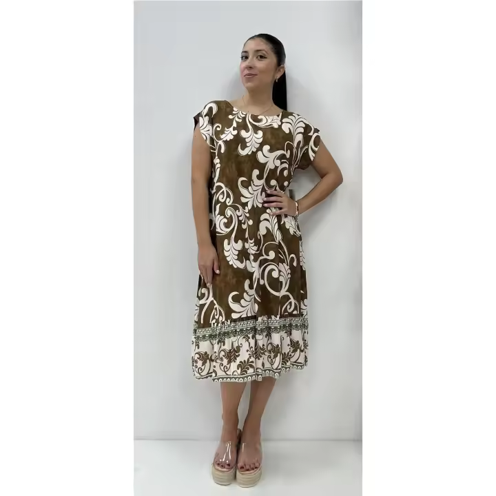 Vestido Elisa Marron - 1