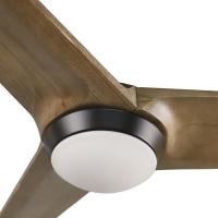 Ventilador de techo XTRELAMP HELGAR Motor Dc  6v NEGRO 18W con mando a distancia 2000 lm Diámetro 132cm - details 1