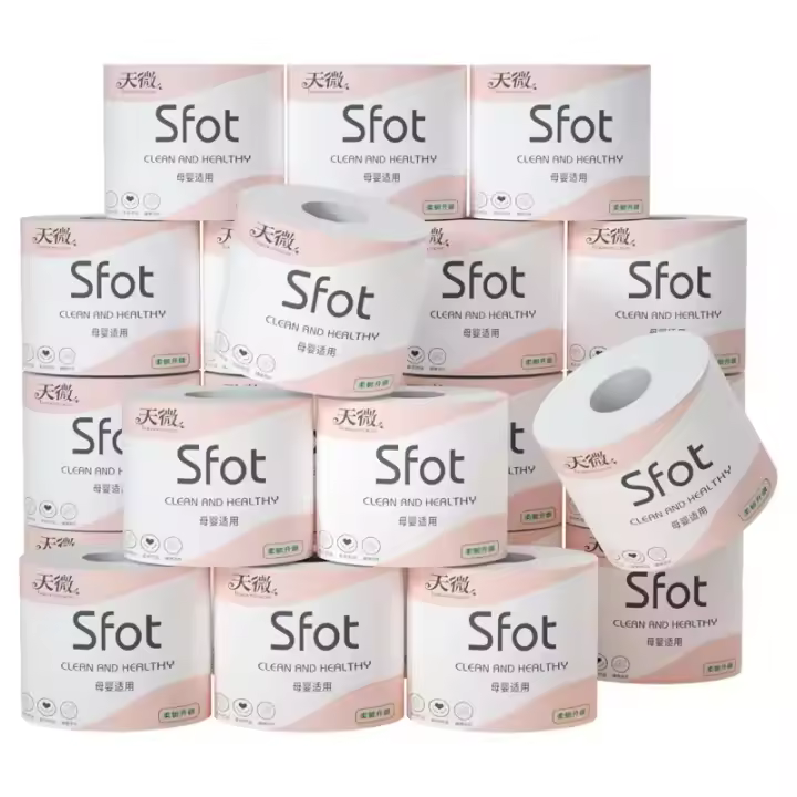 Toilet Paper 6 Rolls De Papel Higiénico Doméstico De Cinco Capas De Núcleo Engrosado Papel Toalla De Baño - 1