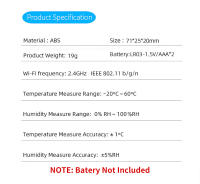 Sensor Inteligente De Temperatura Y Humedad Tuya WiFi Monitor Remoto Para Casa Inteligente Compatible Con Alexa Y Google Assistant - details 2