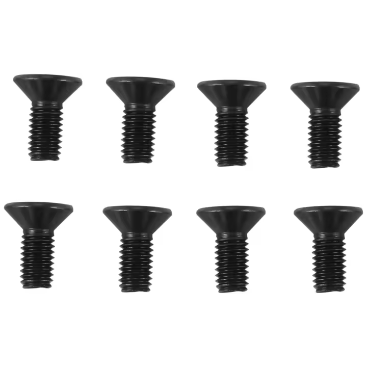 Tornillo de montaje para calas de bicicleta, bloqueo de Pedal autoblocante SPD, acero negro, 8 piezas - 1