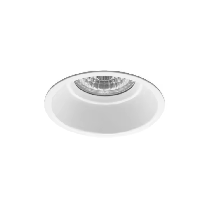 HUANGJISOO Foco Empotrable LED Redondo Fijo Ambiente 510 IP44 Blanco Técnico JISO 510D-90 - 1